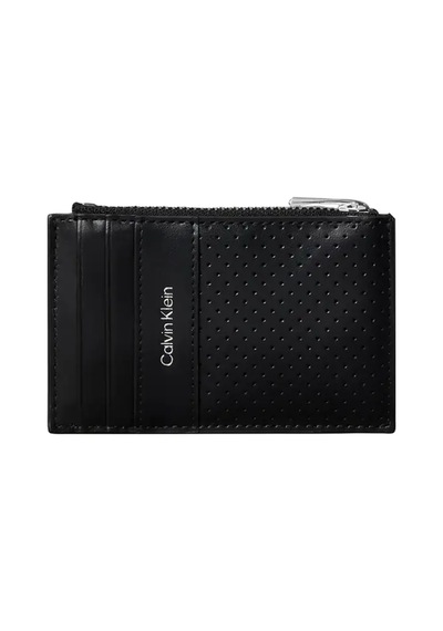 Calvin Klein Perforated N/s Zıp C, Ub1 Siyah Erkek Kartlık