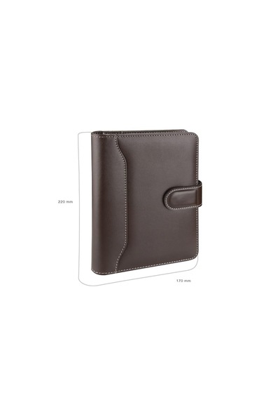 2k 4651 Kahve Organizer Ajanda Kılıflı A5 Tarihsiz Çizgili 160 Yaprak 14x20 Defterli Ortadan Dilli Rainbow Vegan 17x22 Cm Çok Renkli