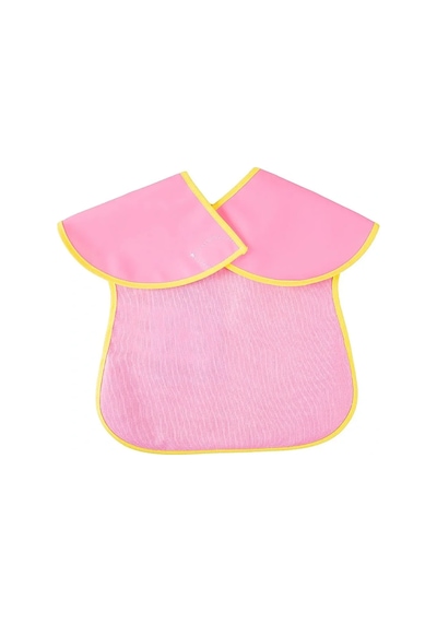 Babyjem Poli Muşamba Mama Önlüğü Büyük Pembe