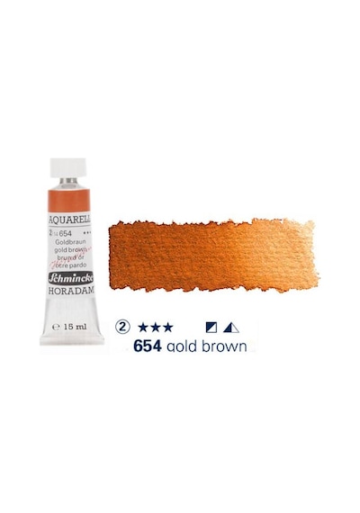 Schmincke Horadam Aquarell Tube 15ml Seri 2 Gold Brown 654