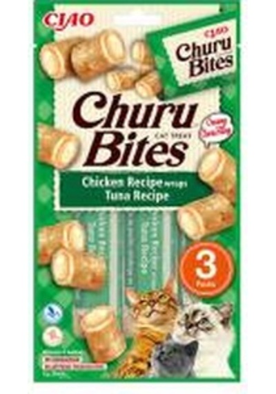 Ciao Churu Bites Tavuk Sargılı ve Ton Balıklı Kedi Ödül Maması 3 x 10 G