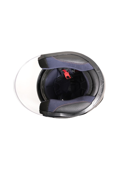 Gp Nero Mks006-mb Şeffaf Vizörlü Motosiklet Yarım Kask Siyah