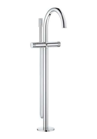 Grohe Atrio Private Collection Yerden Küvet Bataryası - 25229000 Gümüş