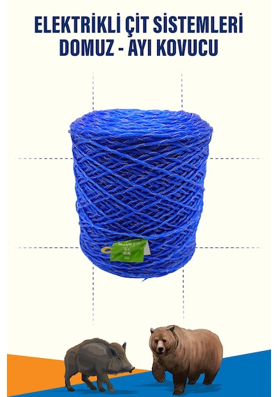 500 Metre Çiftli Krom Elektrikli Çit Teli Misinalı Dayanıklı Ve Yüksek İletkenlik