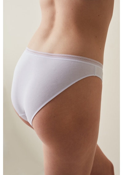 Penti Easy Pamuklu Trim Beyaz Slip Külot