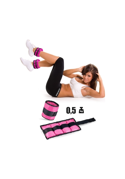 Spor Byfit 0,5 Kg x 2 Adet Pembe El veya Ayak Bileği Ağırlığı Pembe