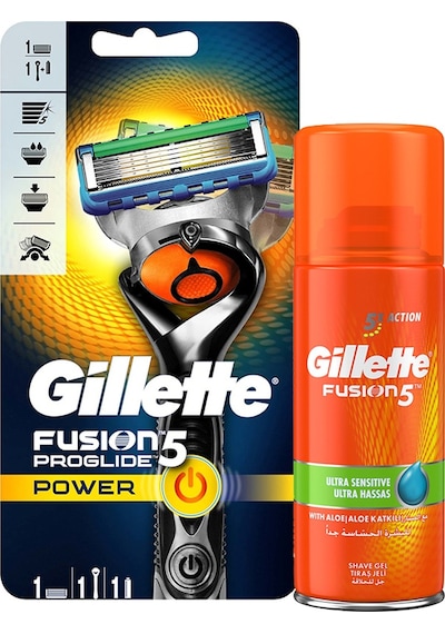 Gillette Fusion ProGlide FlexBall Power Tıraş Makinesi + Ultra Hassas Tıraş Jeli 75 ML