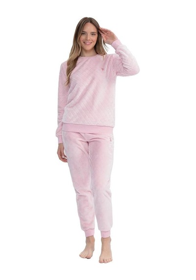 U.S. Polo Assn. U.s Polo 17080 Kadın Peluş O Yaka Pijama Takım 001