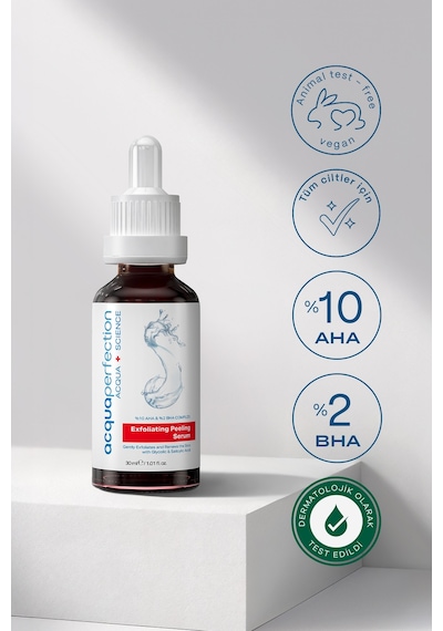 Exfoliating Cilt Tonu Eşitleyici Ve Yenileyici Kırmızı Peeling Serum 30 Ml %10 Aha %2 Bha