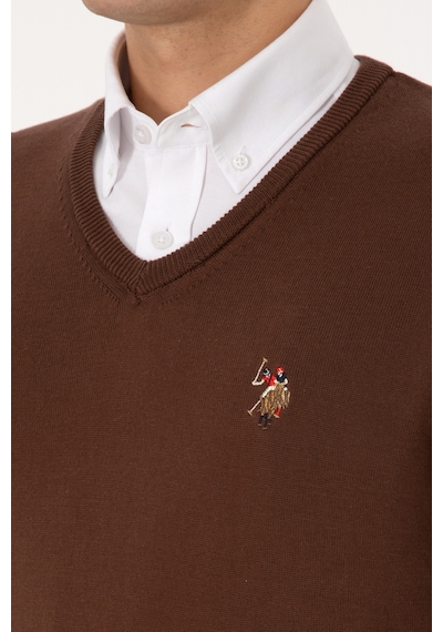 U.S. Polo Assn. Erkek Kahverengi Basic Kazak 50307778-VR029
