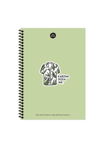 Hisli Şeyler 17x24 Cm Çizgisiz Telli Defter Sert Kapak 100 Yaprak Çok Renkli