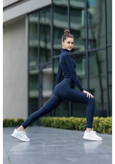 Dar Kesim Spor Tayt Toparlayıcı Fitness Ekstra Yüksek Bel 001