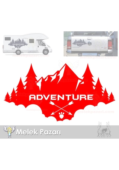 Macera, Adventure Kamp, Karavan, Off Road Sticker Macera, Adventure Kamp, Karavan, Off Road Sticker