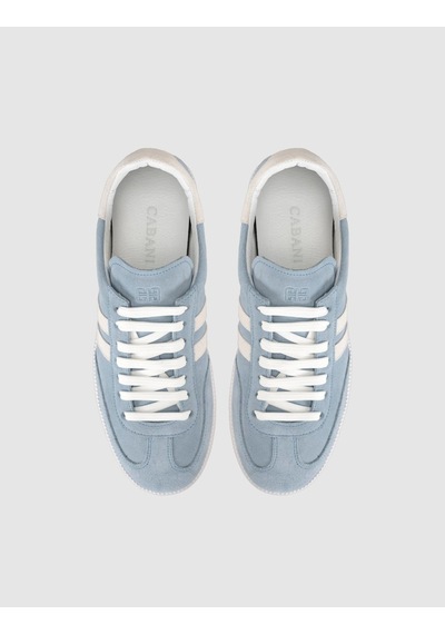 Açık Mavi Süet Deri Kadın Sneaker