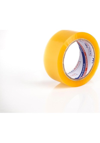 Koli Bandı 45mm X 100m Şeffaf Yapışkanlı Akrilik Kopmayan Bant Kral Bant Koli Bantları 1 Adet Diğer