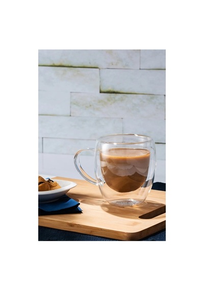 250 Ml Çift Cidarlı Cam Kupa
