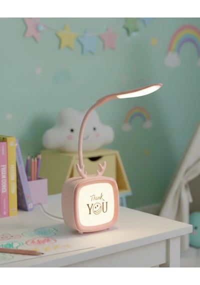 Kablosuz Led Masa Ve Gece Lambası Dekoratif Şarjlı Tasarım Çok Renkli