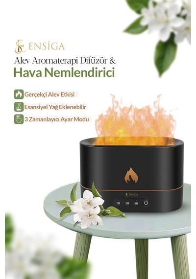 Alev Efektli Ultrasonik Aroma Difüzör