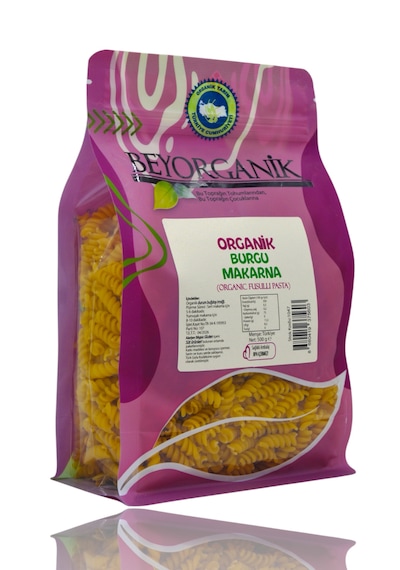 Organik Burgu Makarna 500gr AflaVe Pestisit Analizli