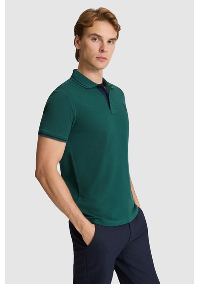 U.S. Polo Assn. U.s. Polo Assn. Erkek Koyu Yeşil Tişört Basic 50326975-vr079 Koyu Yesıl