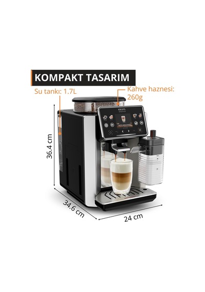 Krups Sensation Elite Hot & Cold Tam Otomatik Espresso Kahve Makinesi
