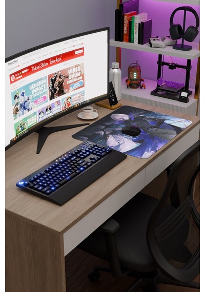 Dainsleif Genshin Impact Anime Oyuncu V4 - 48x40 Xl Gaming Mouse Pad Fare Altlığı