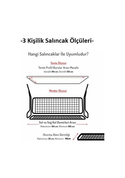 Süngersiz 3 Kişilik Salıncak Minder Seti - Tropik Yeşil