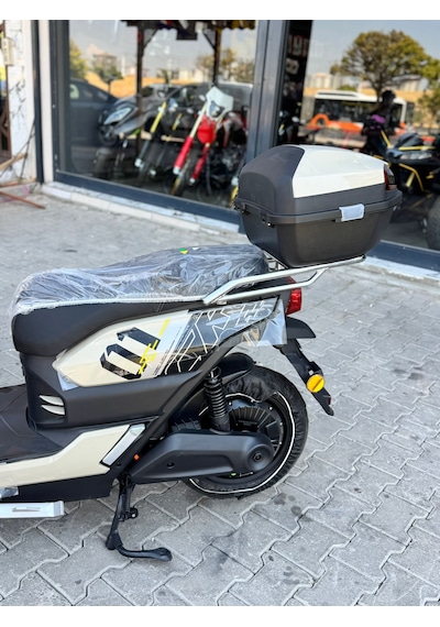 Mobilette Tiger 12000 2024 Elektirikli Motosiklet Krem