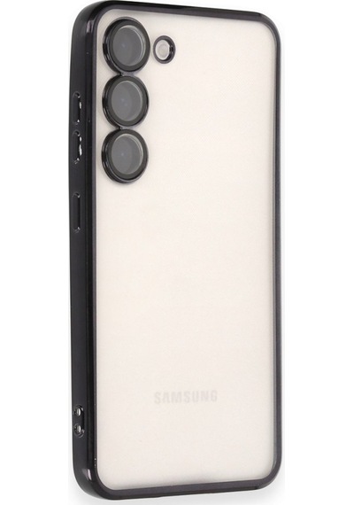 Samsung Galaxy Uyumlu S24 Plus Kılıf Kamera Lens Korumalı Parlak Silikon Kapak Ryc/razer Lens - Siyah Siyah