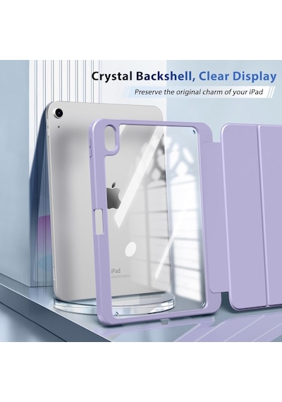 Apple İpad Uyumlu Air 11inç M4/m3/m2 2026-2024 Kılıf Grafiti Şeffaf Kalem Bölmeli