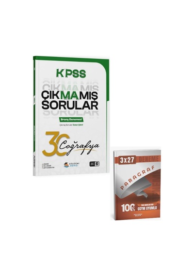Akademidenizi 2027 Kpss Coğrafya Çıkmamış Sorular 30 Lu Deneme+ Anla Kazan Paragraf