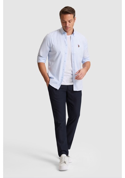 U.s. Polo Assn. Erkek Açık Mavi Gömlek Basic 50332757-vr003 Acık Mavı