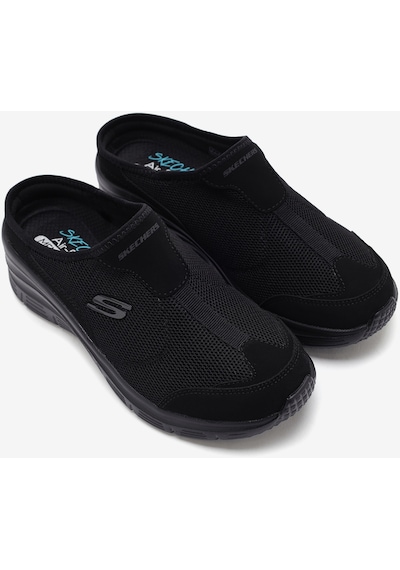 Skechers Fashion Fit Kadın Siyah Arkası Açık Spor Ayakkabı 12714tk Bbk Siyah