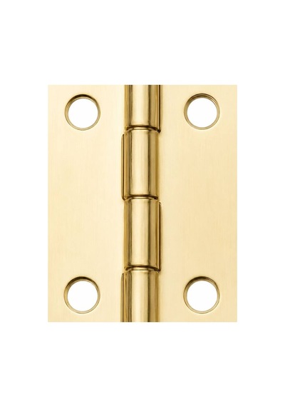 Sarı 100 Adet Papatya Menteşe Düz 40x30 Mm - Dekoratif Çerçeve Fener Sandık Kutu Menteşesi Antik Sarı