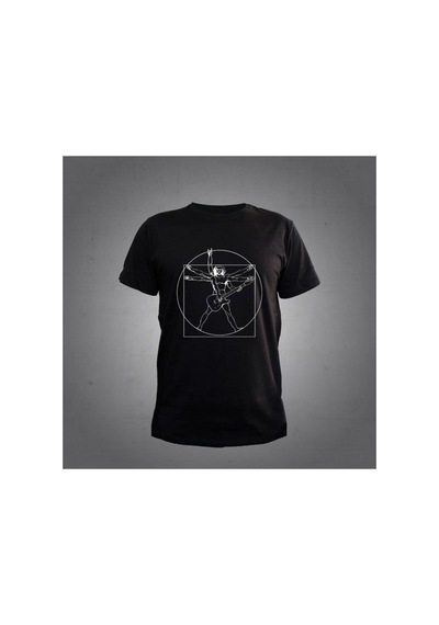 Her Şey Nota Gitar Siyah Tshirt Unisex