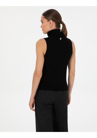 Pierre Cardin Kadın Siyah Kazak /triko 50316336-vr046 Siyah