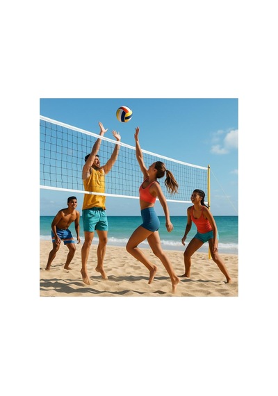 9.5 Metre Taşınabilir Pratik Ve Profesyonel Voleybol Filesi Beach&okul&sahil&otel Tipi Voleybol Ağı