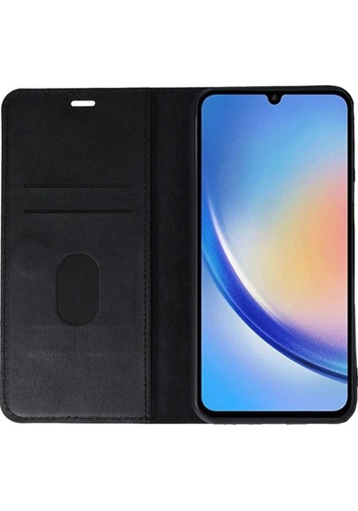 Apple Uyumlu iPhone 15 Trend S Plus Kapaklı Kılıf - Siyah - Elm-01-790721