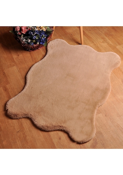 Soft Peluş Re x  Tavşanı Postu Camel
