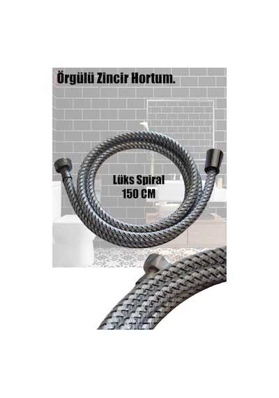 More Home Meydancılar Klasspiral Örgülü 150cm Zincir Duş Hortumu