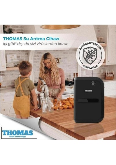 Su Arıtma Cihazı Antibakteriyel Kasa - Dahili 8 Litre Metal Tank Ve Lüx Musluk