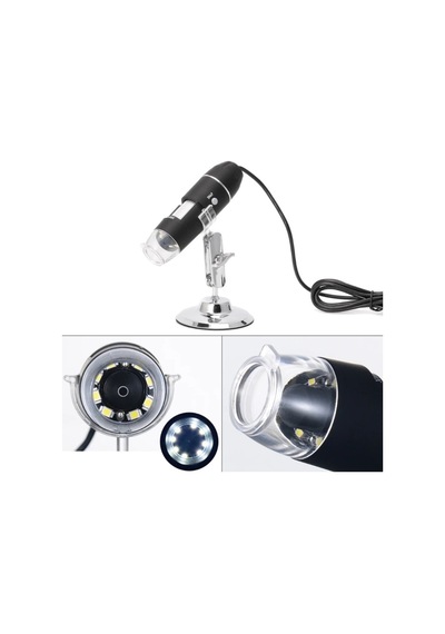 1600x Usb Dijital Mikroskop Kamera Endoskop 8led Büyüteç Metal St