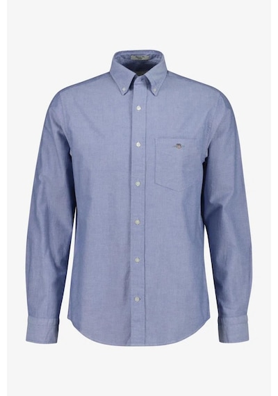 Gant Erkek Mavi Regular Fit Logolu Gömlek-14837