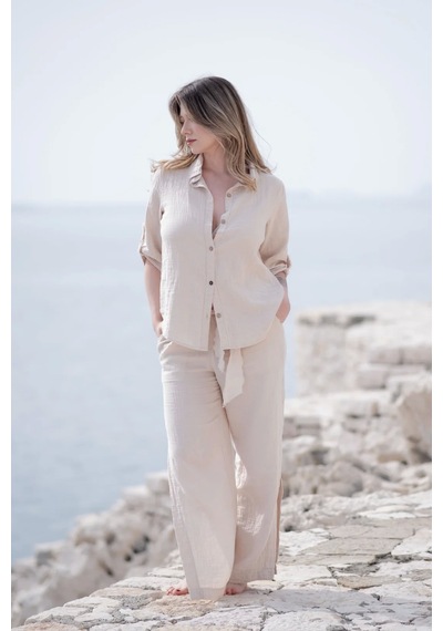 Atelier Chaputs Elya Beige Shirt Çok Renkli