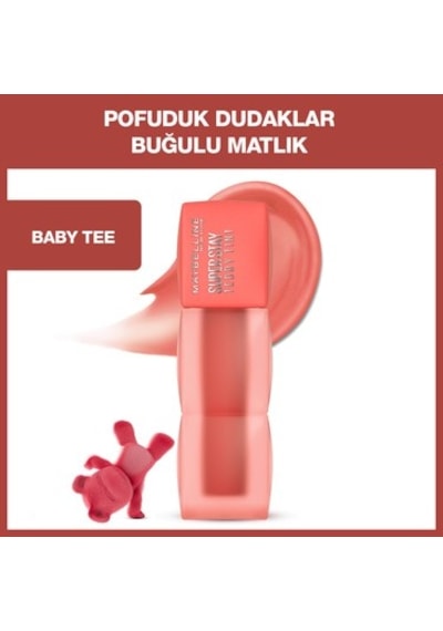 Uzun Süre Kalıcı Likit Mat Tint, 25 Baby Rengi İle 00
