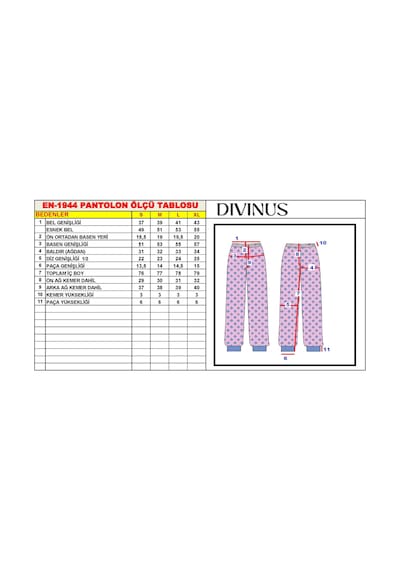 Divinus Tavşan Desenli Patlı Beyaz/mavi Kadın Pijama Takımı Beyaz - Mavi