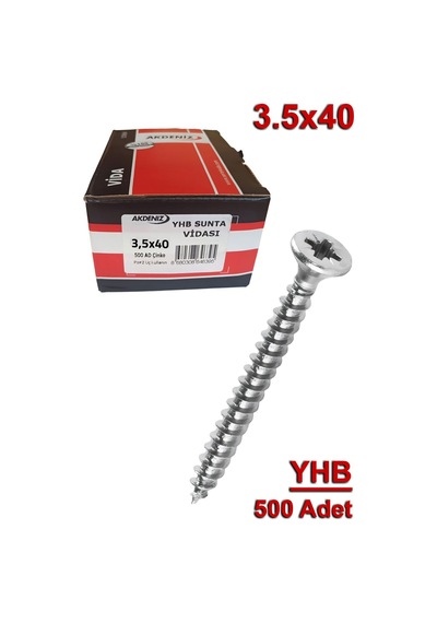 Akdeniz Sunta Vidası 3.5x40 500 Adet Vida