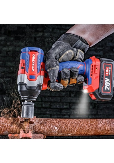 Workpro Wp390213 20volt 1/2 850nm Kömürsüz Profesyonel Şarjlı Somun Sıkma Akü Dahil Değildir