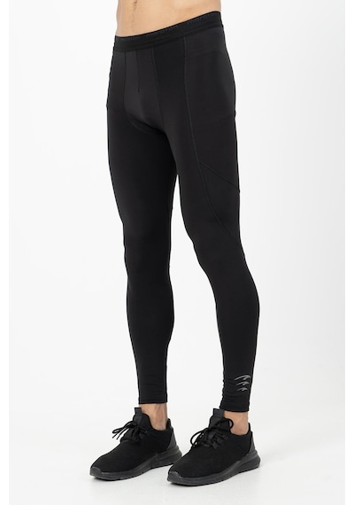 Maraton Active Slimfit Erkek Koşu Siyah Tayt 21966-siyah