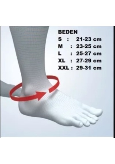 Aurafix 409 Örme Aşil Tendon Destekli Ayak Bilekliği Lacivert